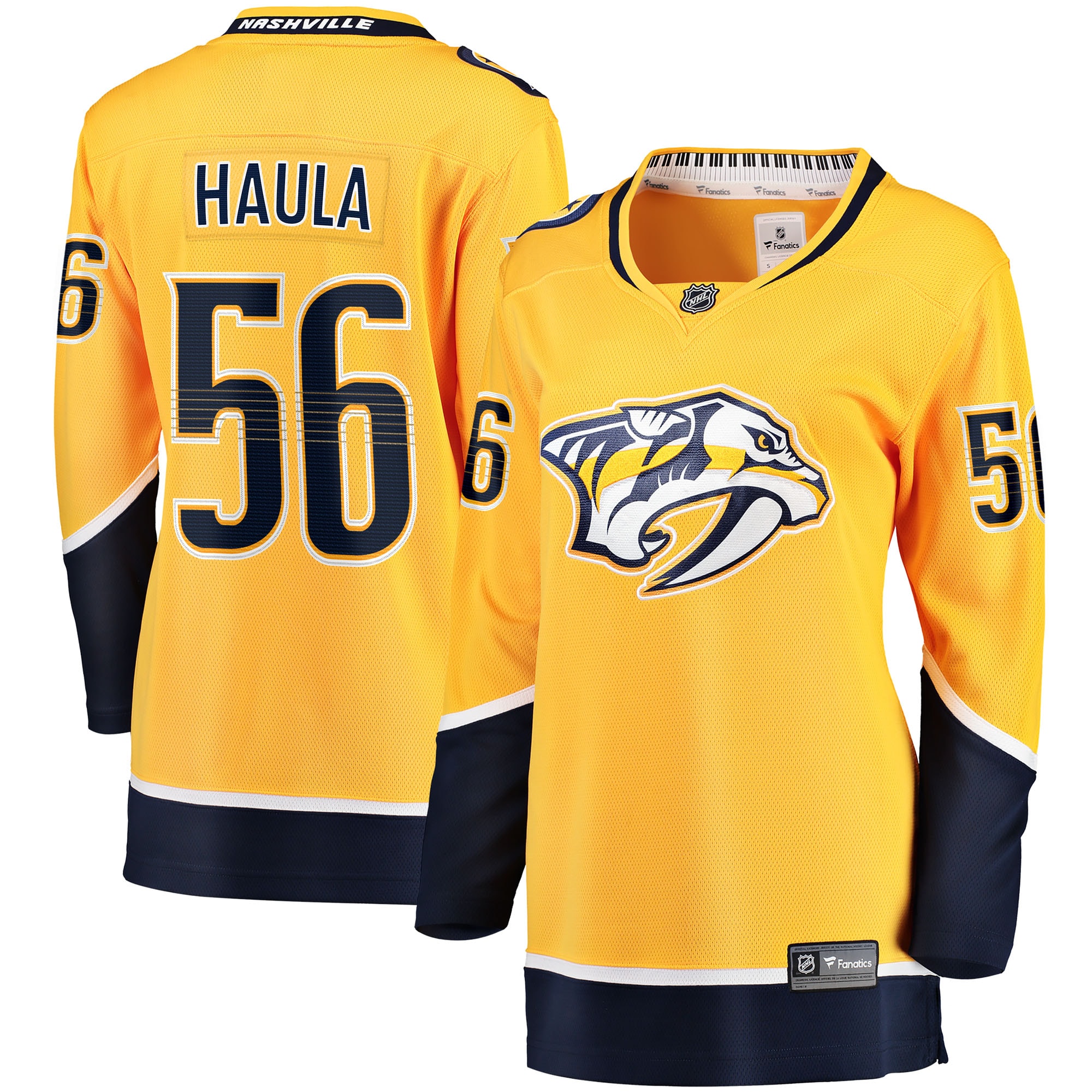 Erik Haula Nashville Predators Fanatics Women's Home Breakaway Player Jersey - Gold