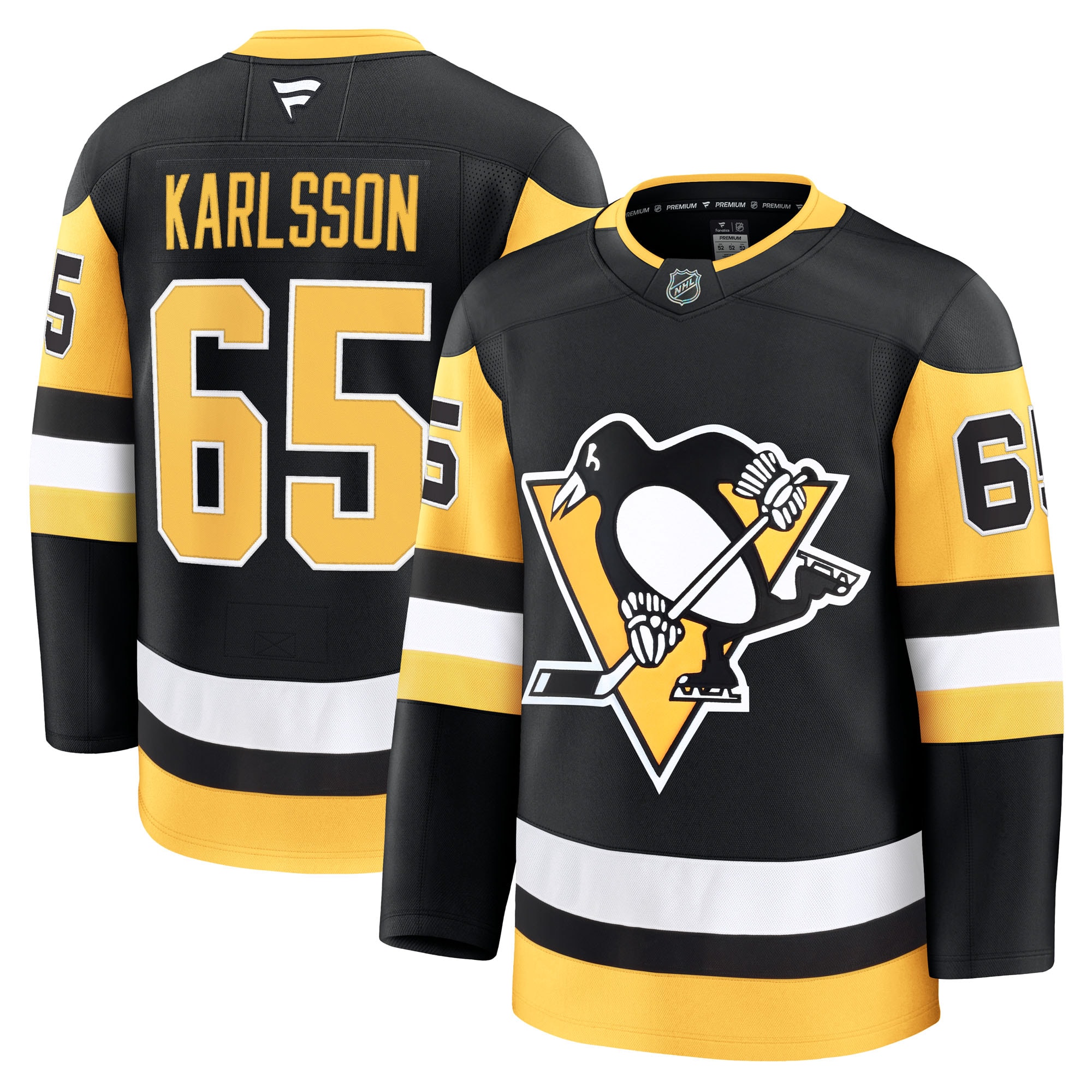 Erik Karlsson Pittsburgh Penguins Fanatics Home Premium Jersey - Black
