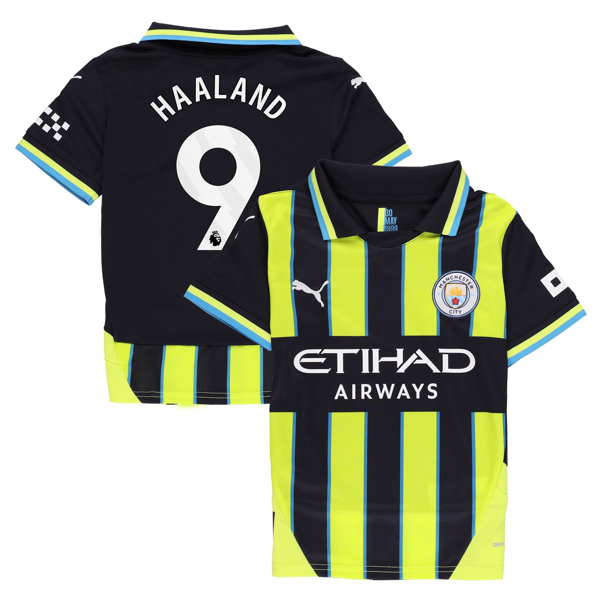 Erling Haaland Manchester City Puma Youth 2024/25 Away Player Jersey