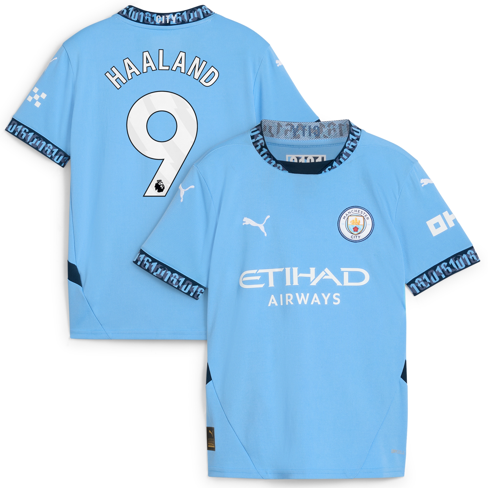 Erling Haaland Manchester City Puma Youth 2024/25 Home Player Jersey