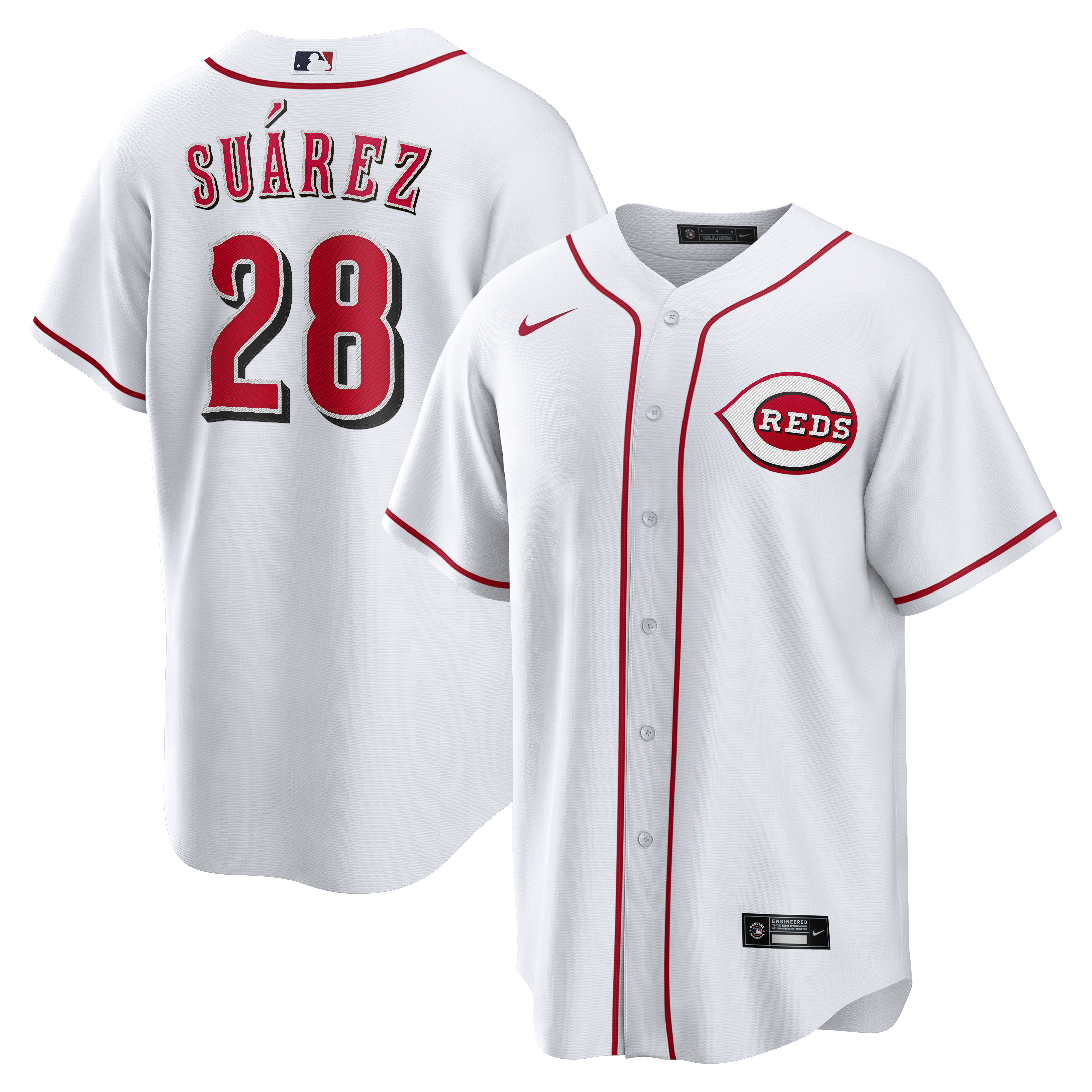 Eugenio Suárez Cincinnati Reds Home Jersey - White