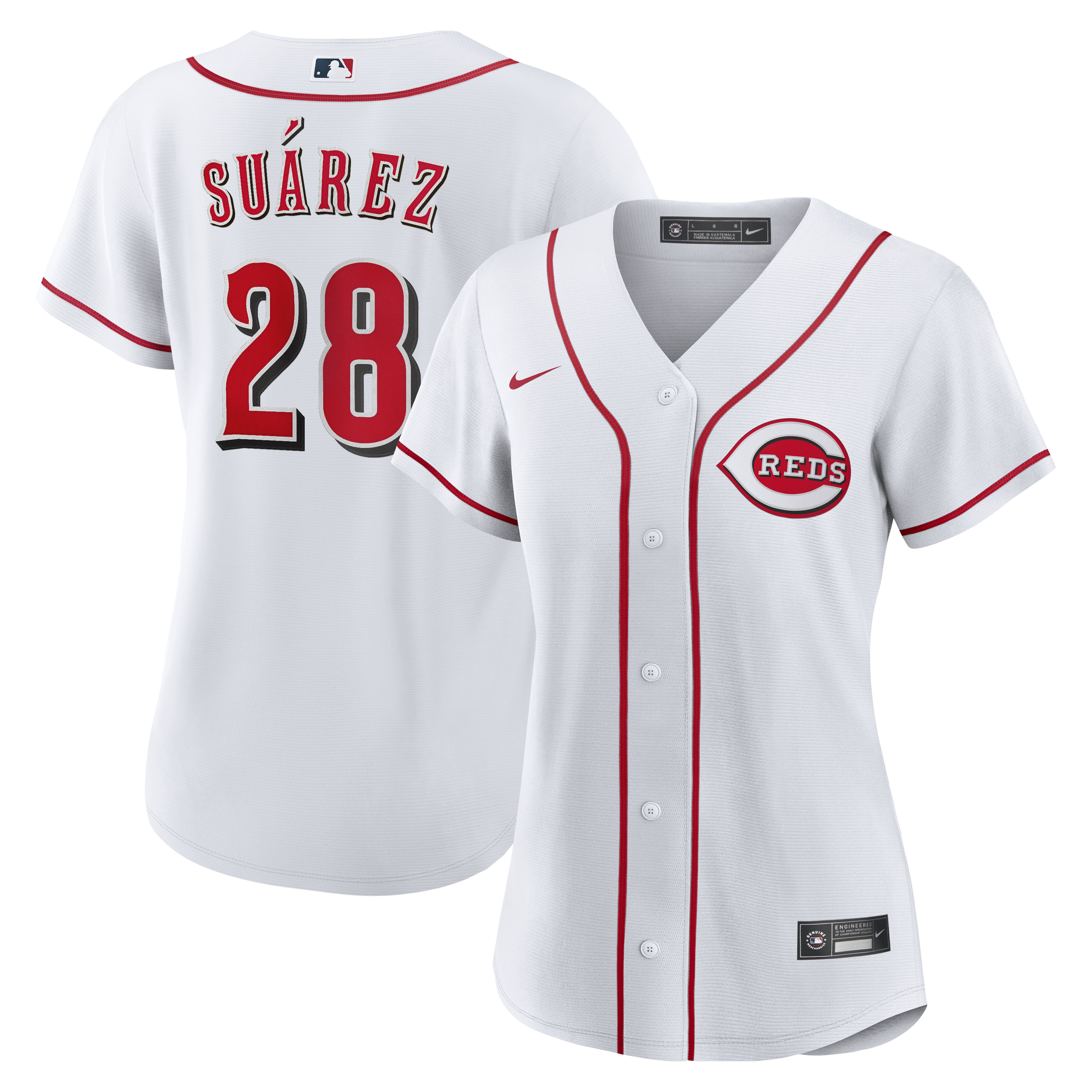 Eugenio Suárez Cincinnati Reds Women's Home Jersey - White