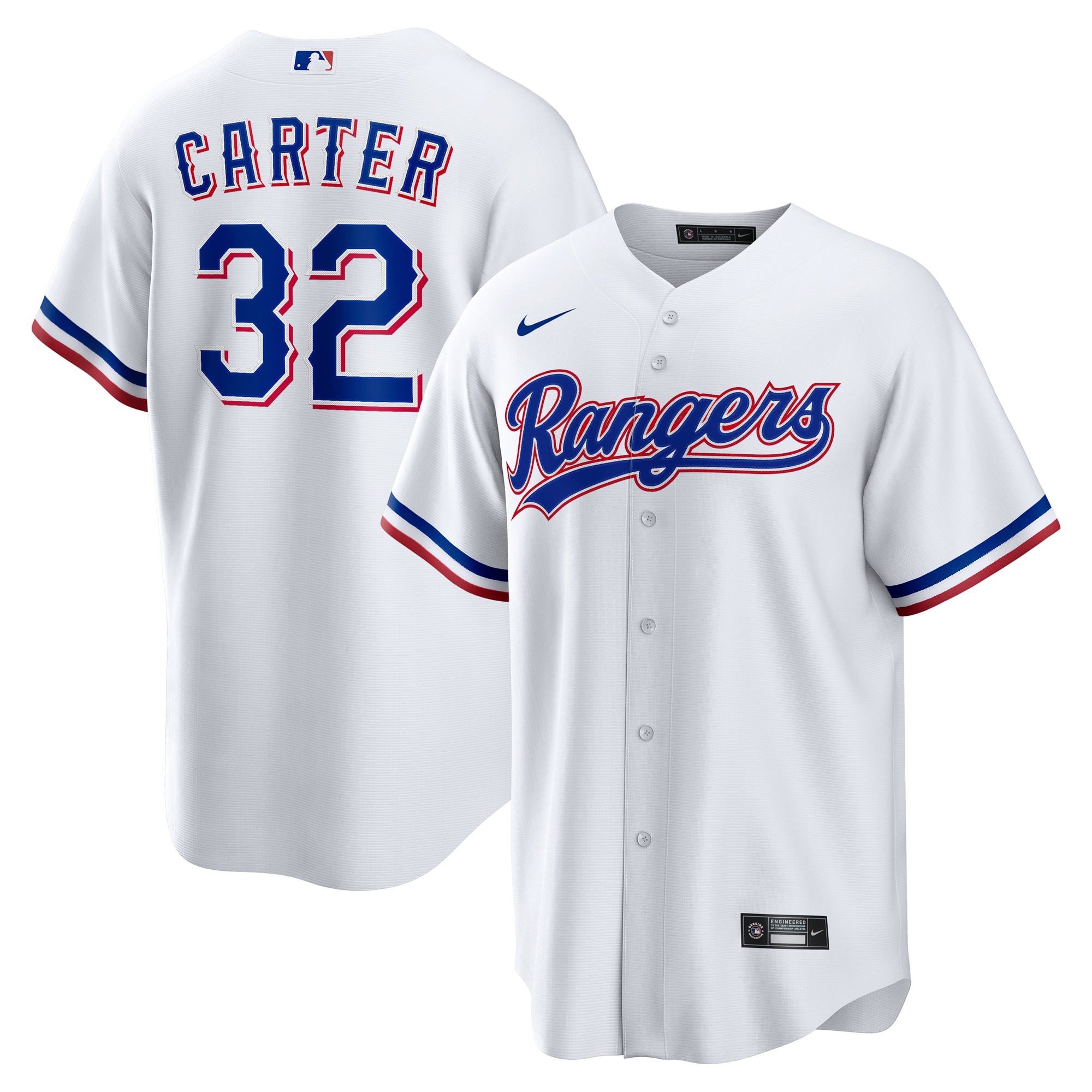 Evan Carter Texas Rangers Home Jersey - White