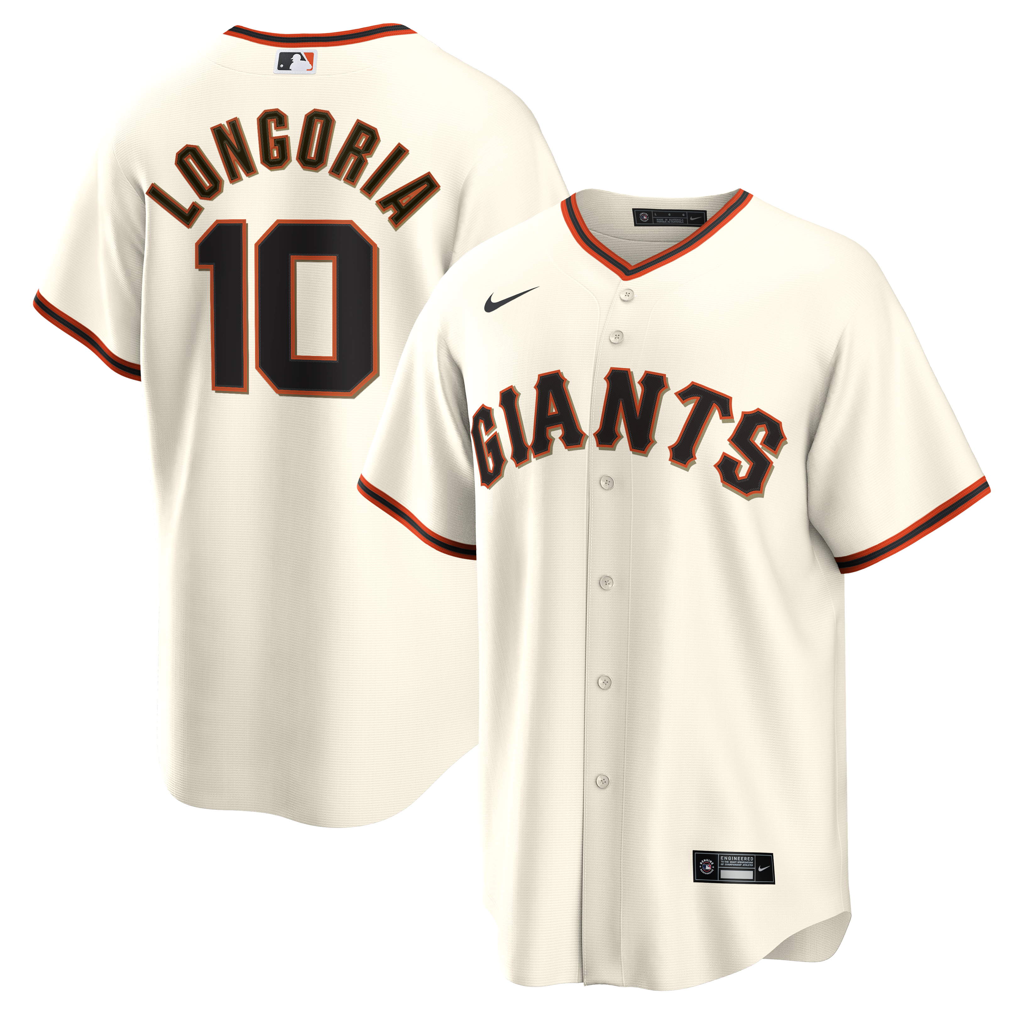 Evan Longoria San Francisco Giants Home Retired Player Jersey - Cream