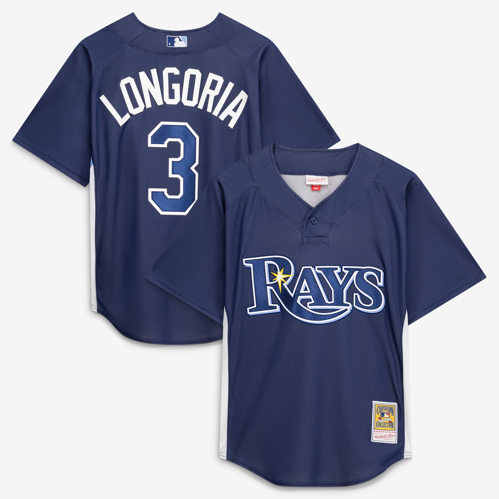 Evan Longoria Tampa Bay Rays Batting Practice Jersey - Navy