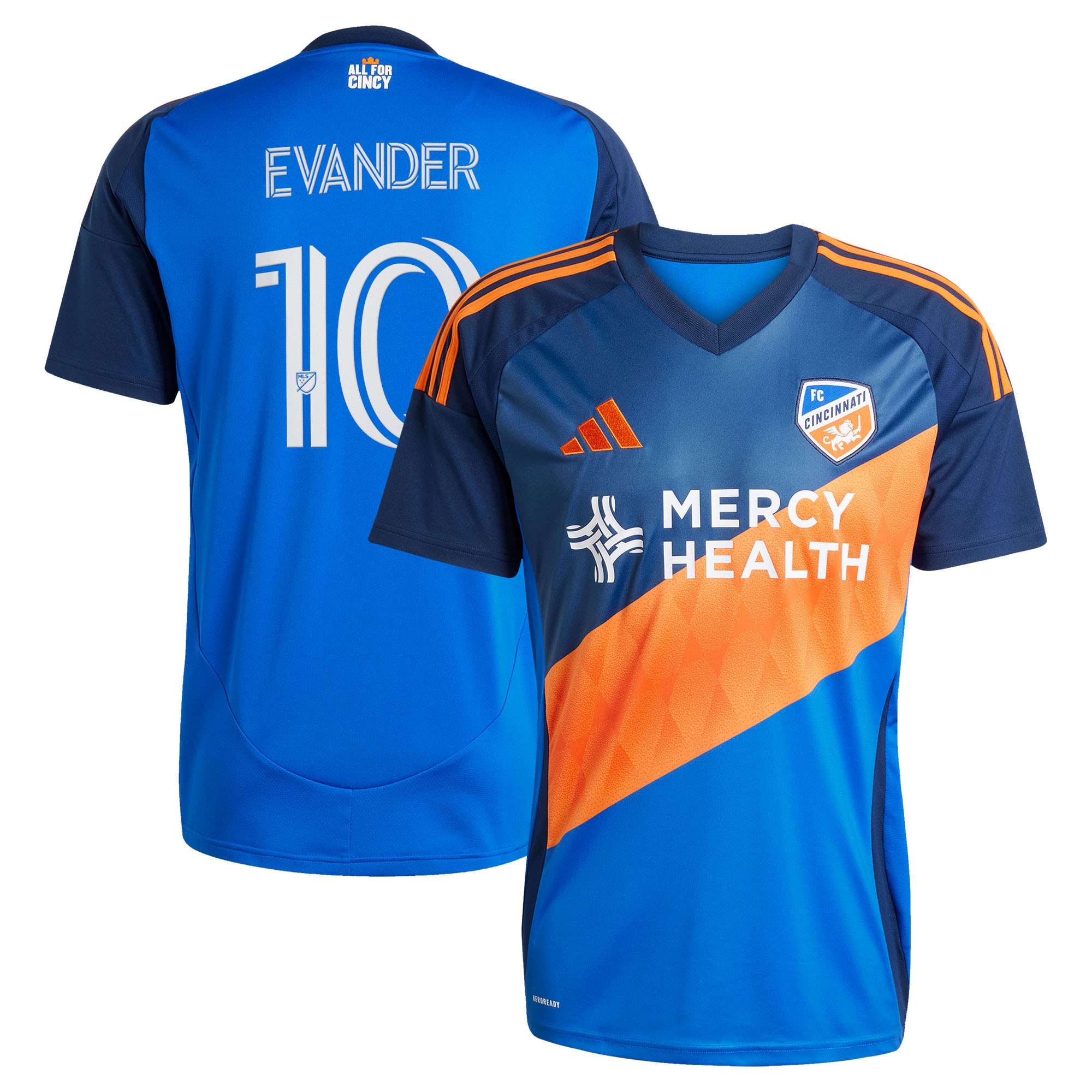 Evander da Silva Ferreira FC Cincinnati 2025 Orange and Blue Legacy Kit Jersey - Blue