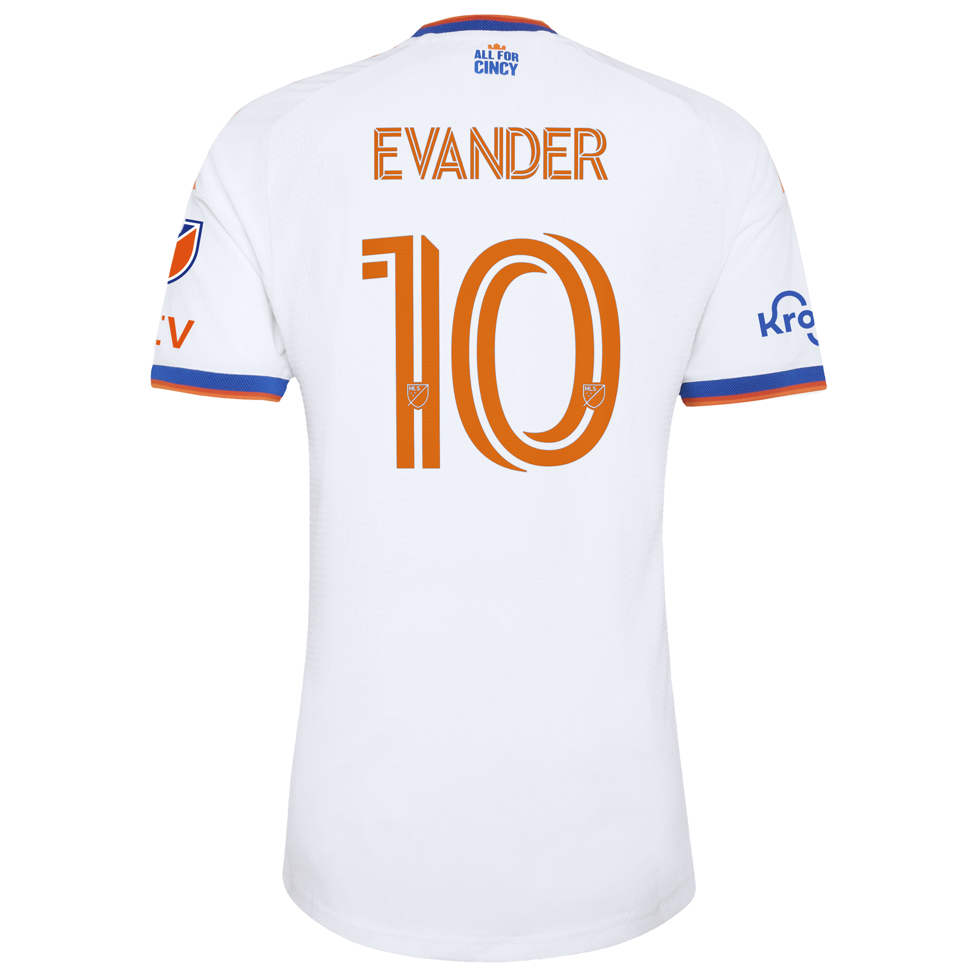 Evander da Silva Ferreira FC Cincinnati 2026 The Seven Hills Kit On-Field Patch Jersey – White