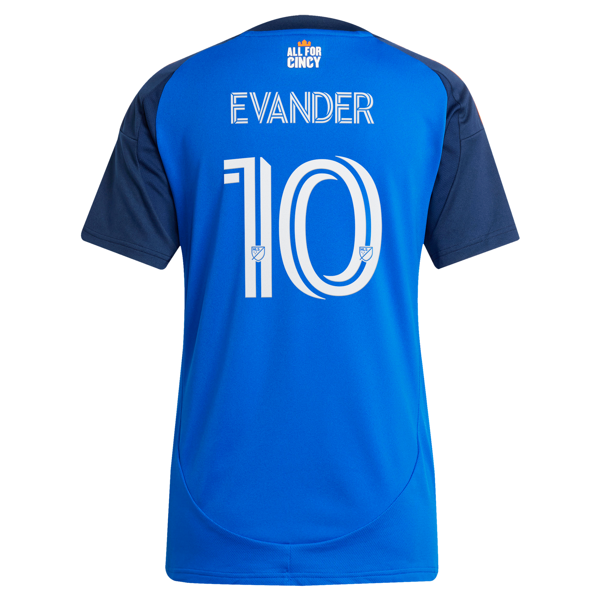 Evander da Silva Ferreira FC Cincinnati Women’s 2025 Orange and Blue Legacy Kit Jersey – Blue