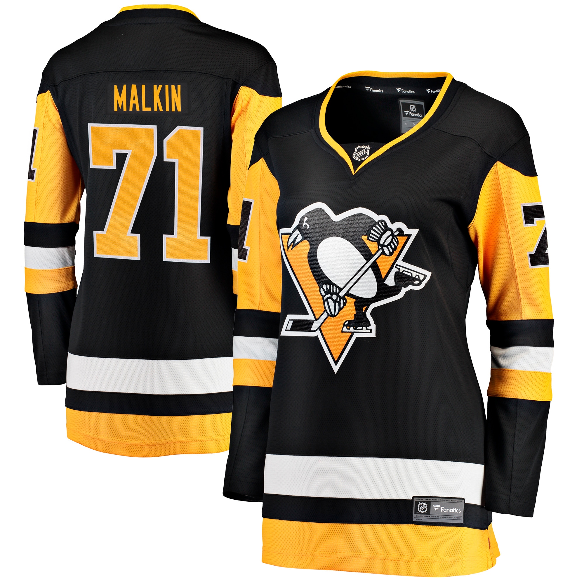 Evgeni Malkin Pittsburgh Penguins Fanatics Women's Home Breakaway Player Jersey - Black