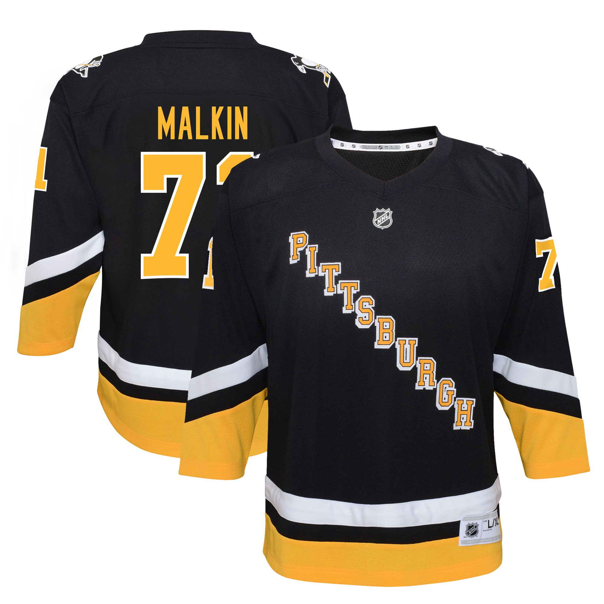 Evgeni Malkin Pittsburgh Penguins Youth 2021/22 Alternate Player Jersey - Black