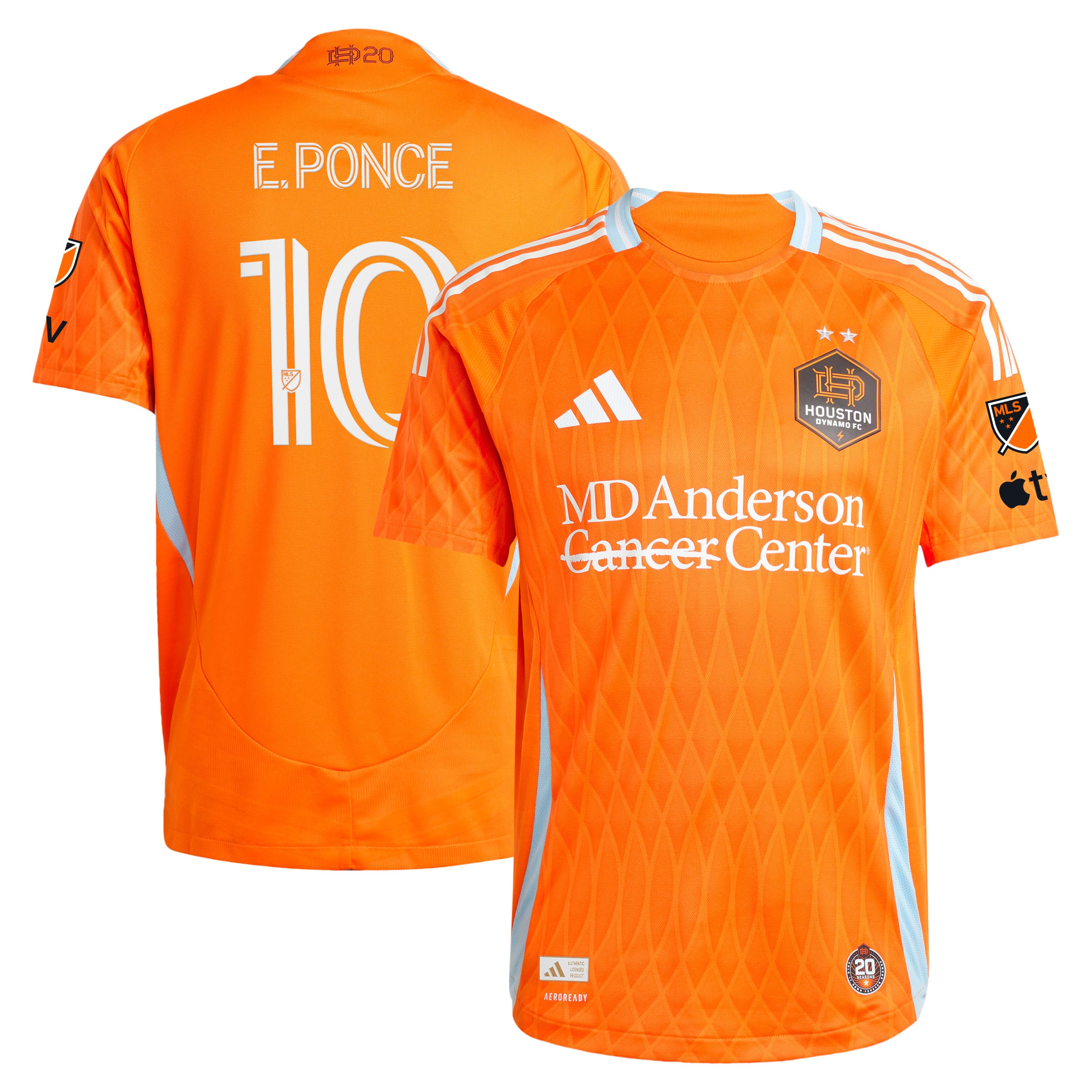 Ezequiel Ponce Houston Dynamo FC 2025 Season 20 On-Field Jersey