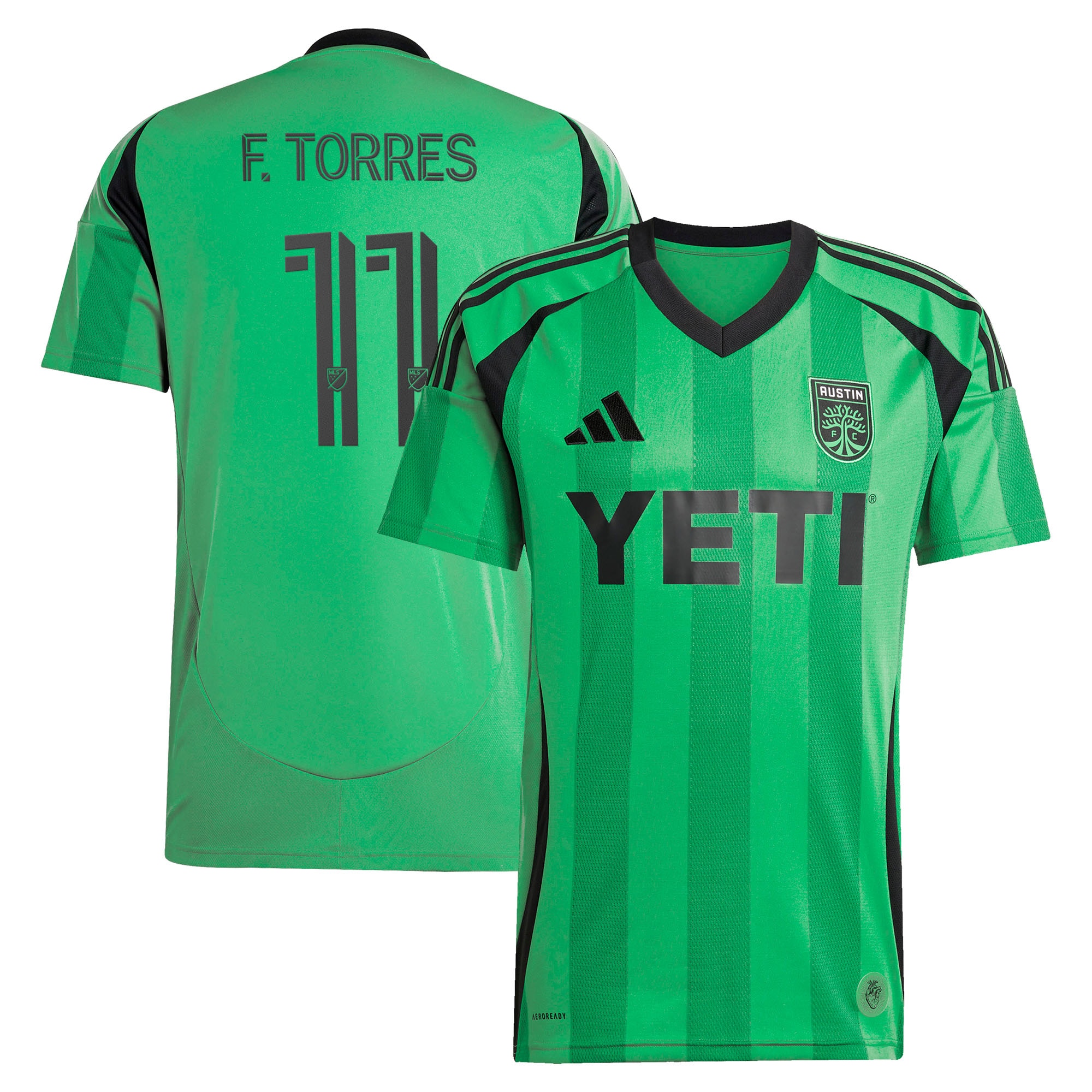 Facundo Torres Austin FC 2025 The Heartbeat Kit Jersey - Green