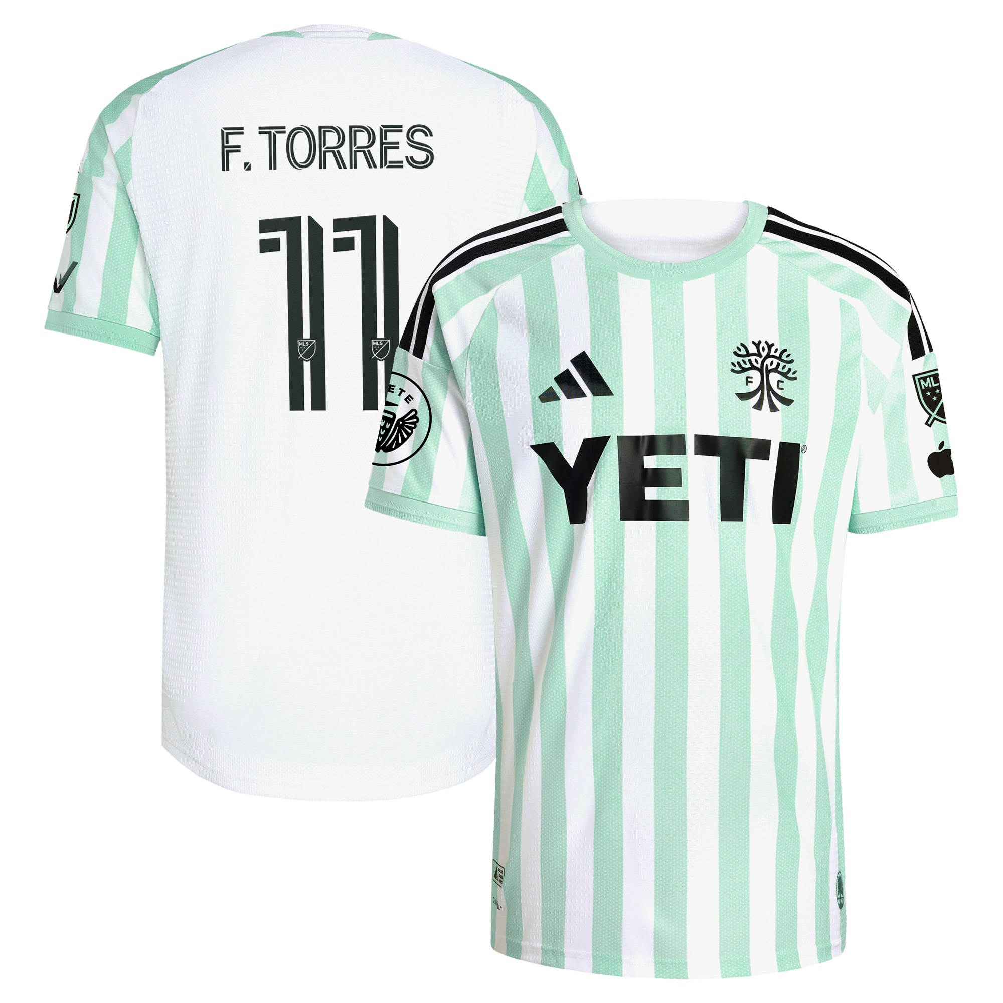 Facundo Torres Austin FC 2026 The Rooted Kit On-Field Patch Jersey - White