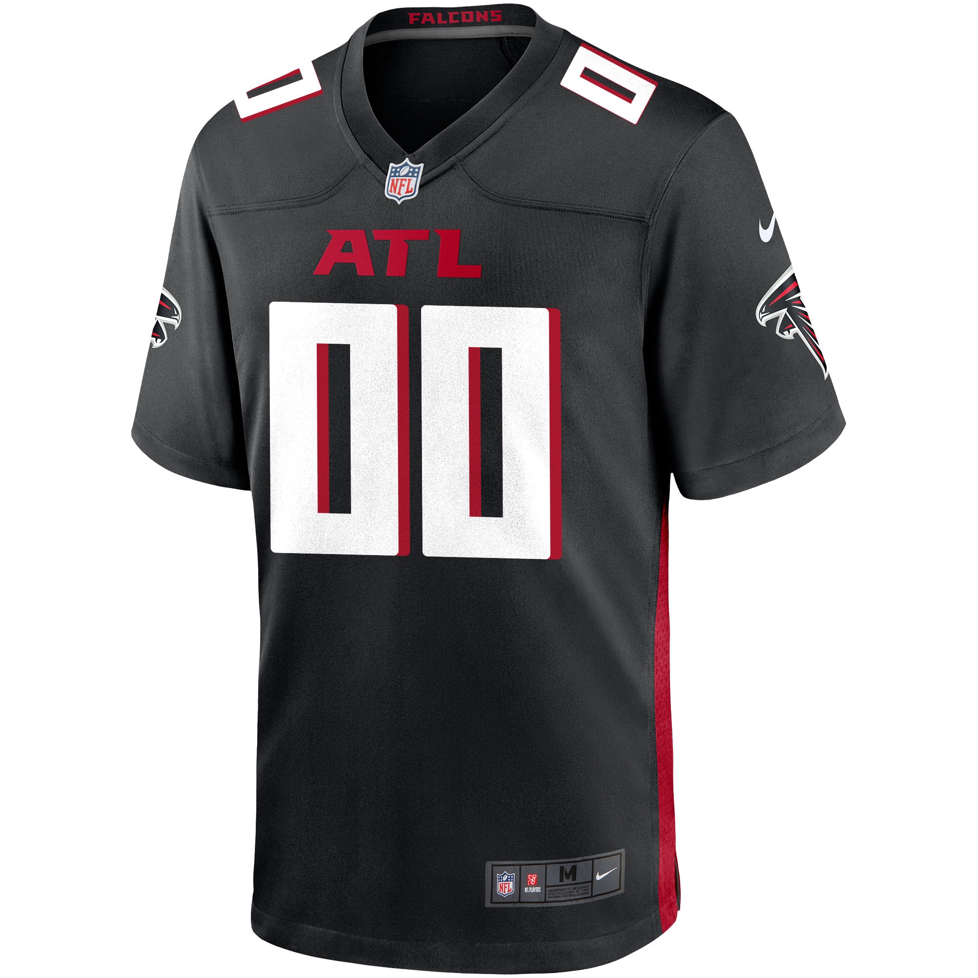 Alternative view of Falcons Anthracite Custom Jersey - Nike - Personalized NFL Style