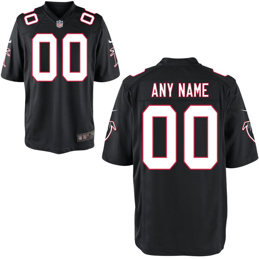 Alternative view of Falcons Black Custom Jersey nike personalized - Falcons Black Custom