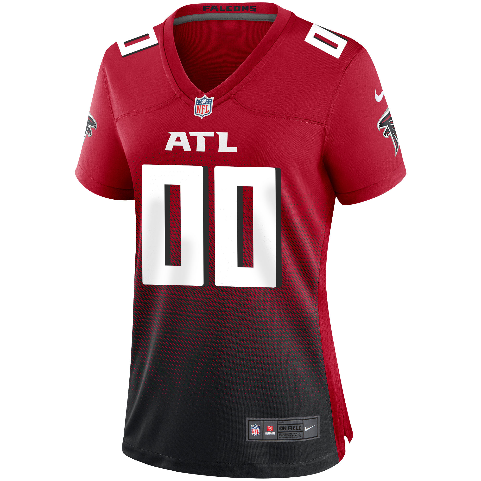 Alternative view of Falcons Gradient Custom Jersey - Nike - Design Yours Now!