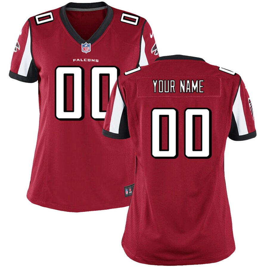 Falcons Maroon Women’s Jersey - Nike - Custom Name/Number