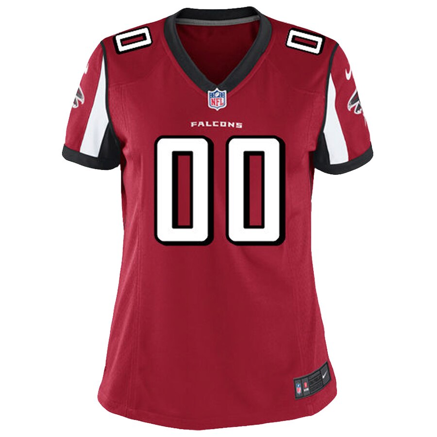 Alternative view of Falcons Maroon Women’s Jersey - Nike - Custom Name/Number