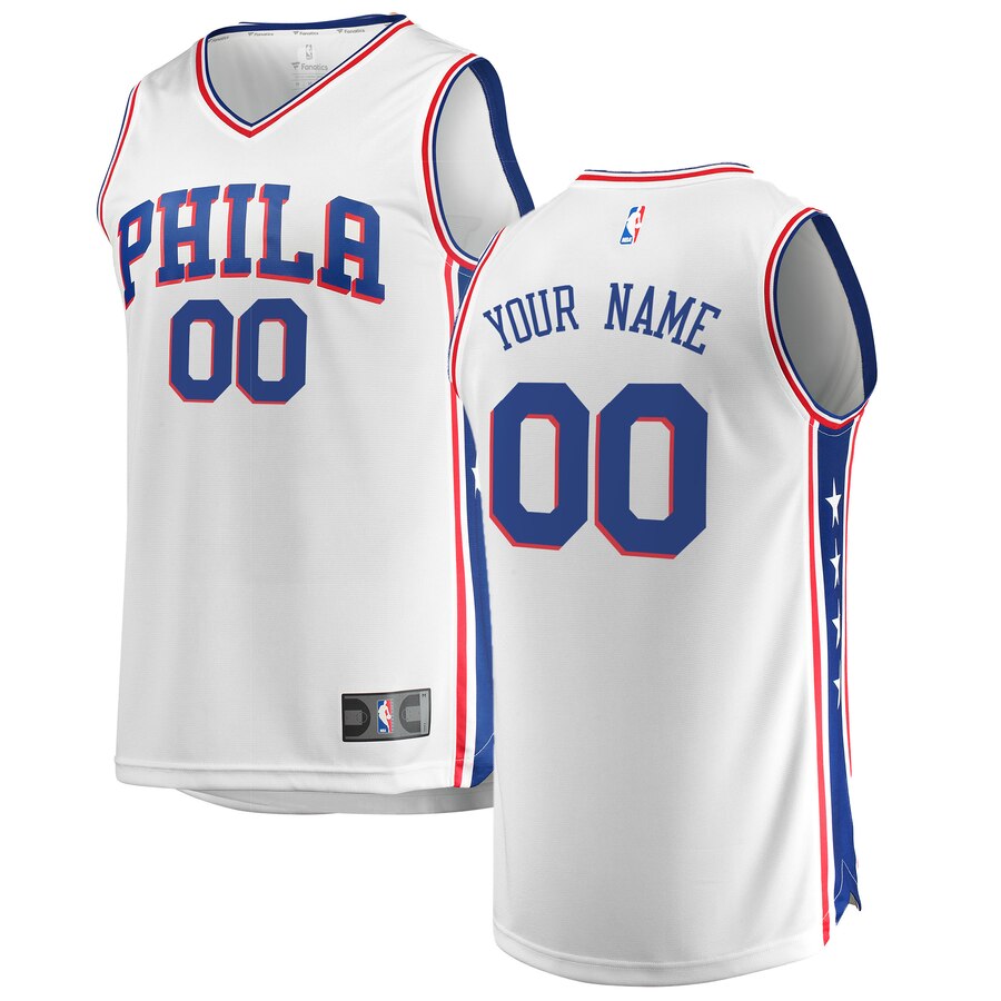 Fanatics 76ers White Jersey custom - Fanatics 76ers White Jersey