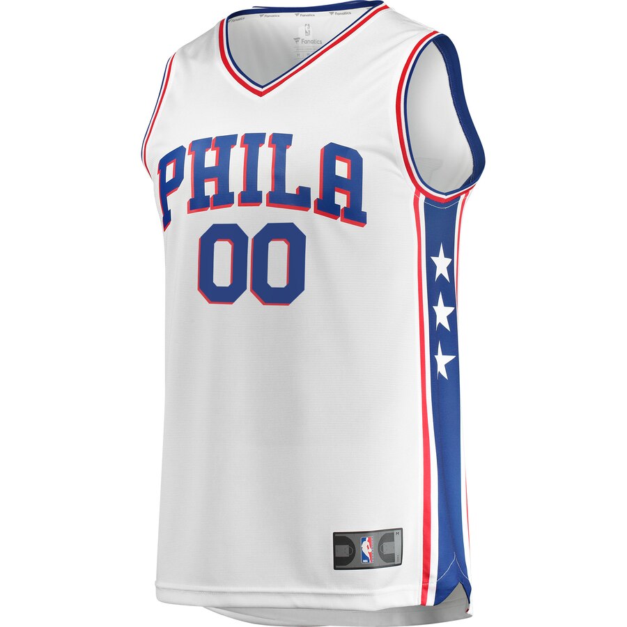 Alternative view of Fanatics 76ers White Jersey custom - Fanatics 76ers White Jersey