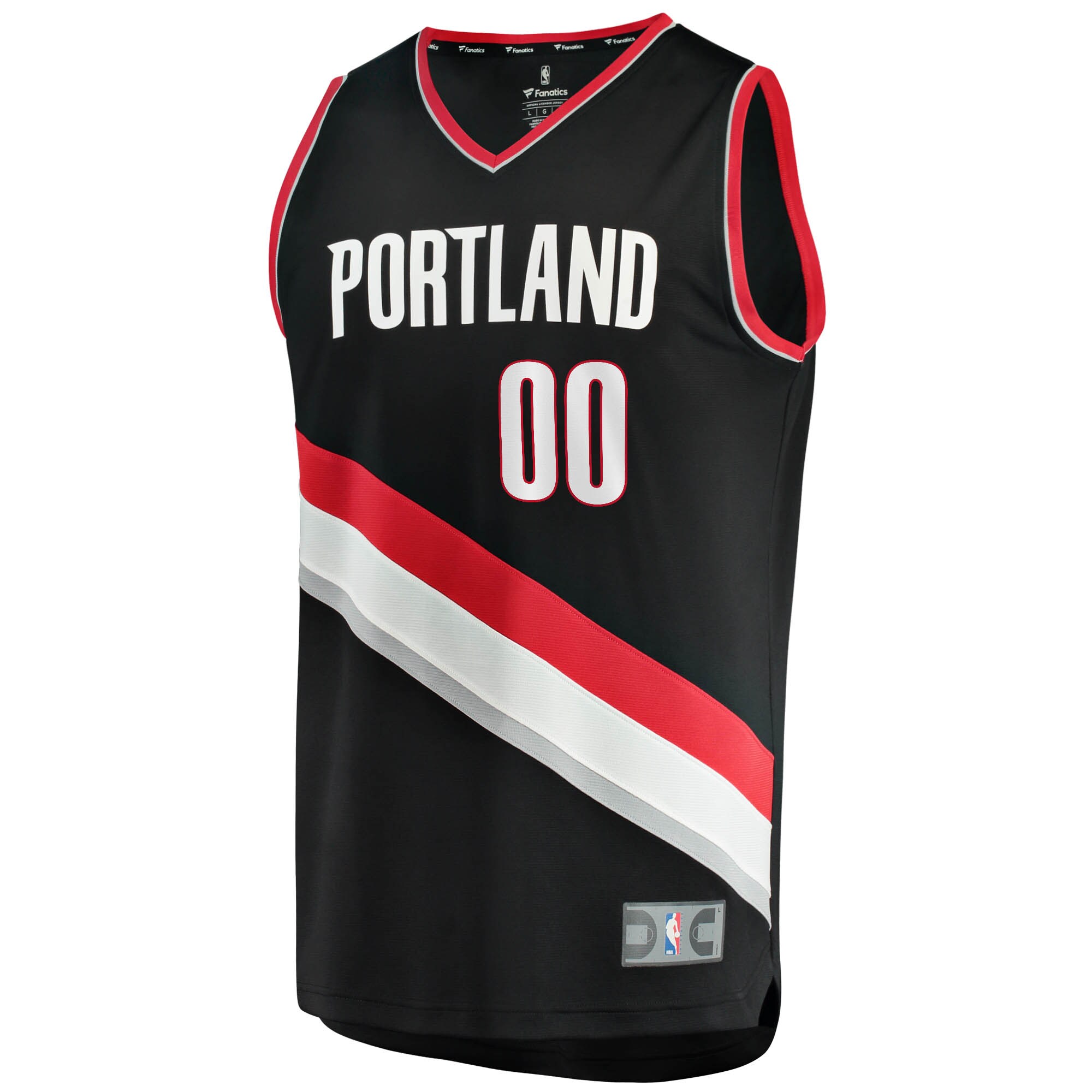 Alternative view of Fanatics Blazers Black Custom Jersey - Statement Edition