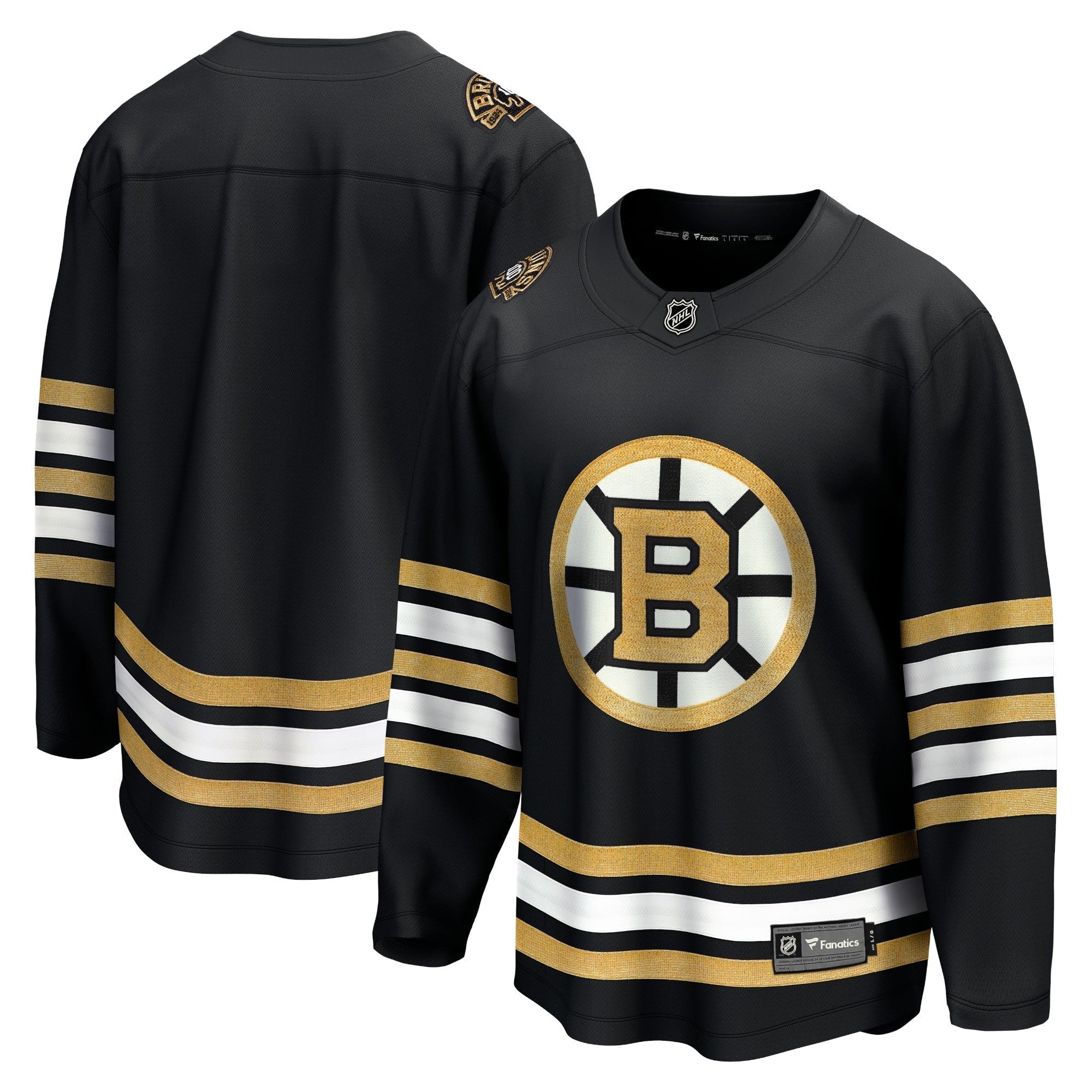 Fanatics Bruins Black Jersey gold - Fanatics Bruins Black Jersey