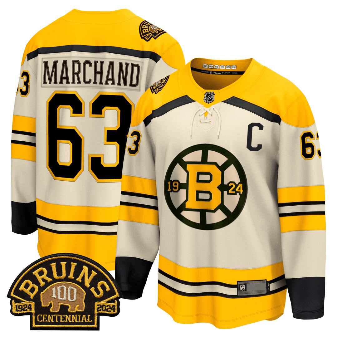 Fanatics Bruins Marchand Centennial Jersey