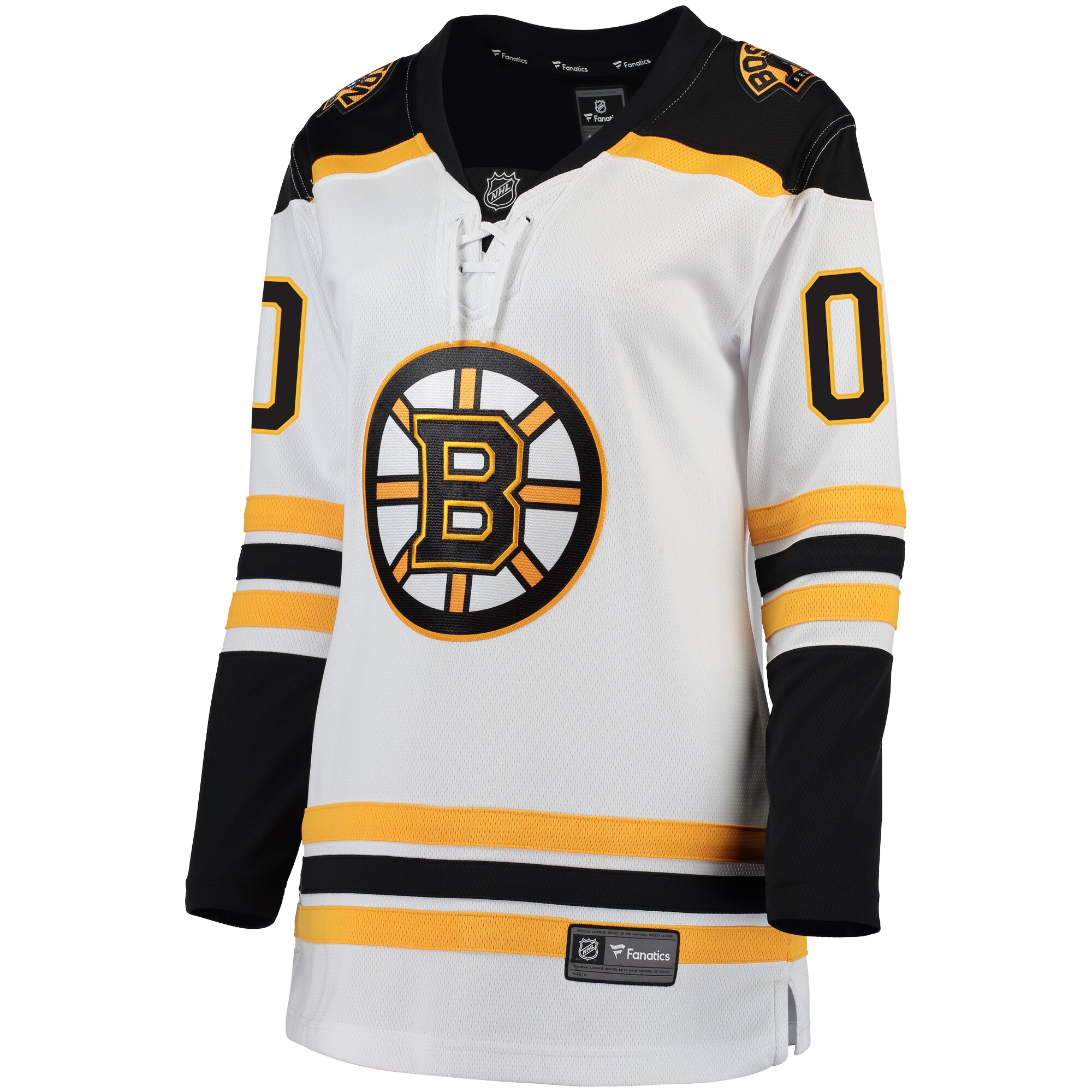 Alternative view of Fanatics Bruins White Jersey - Custom Name & Number
