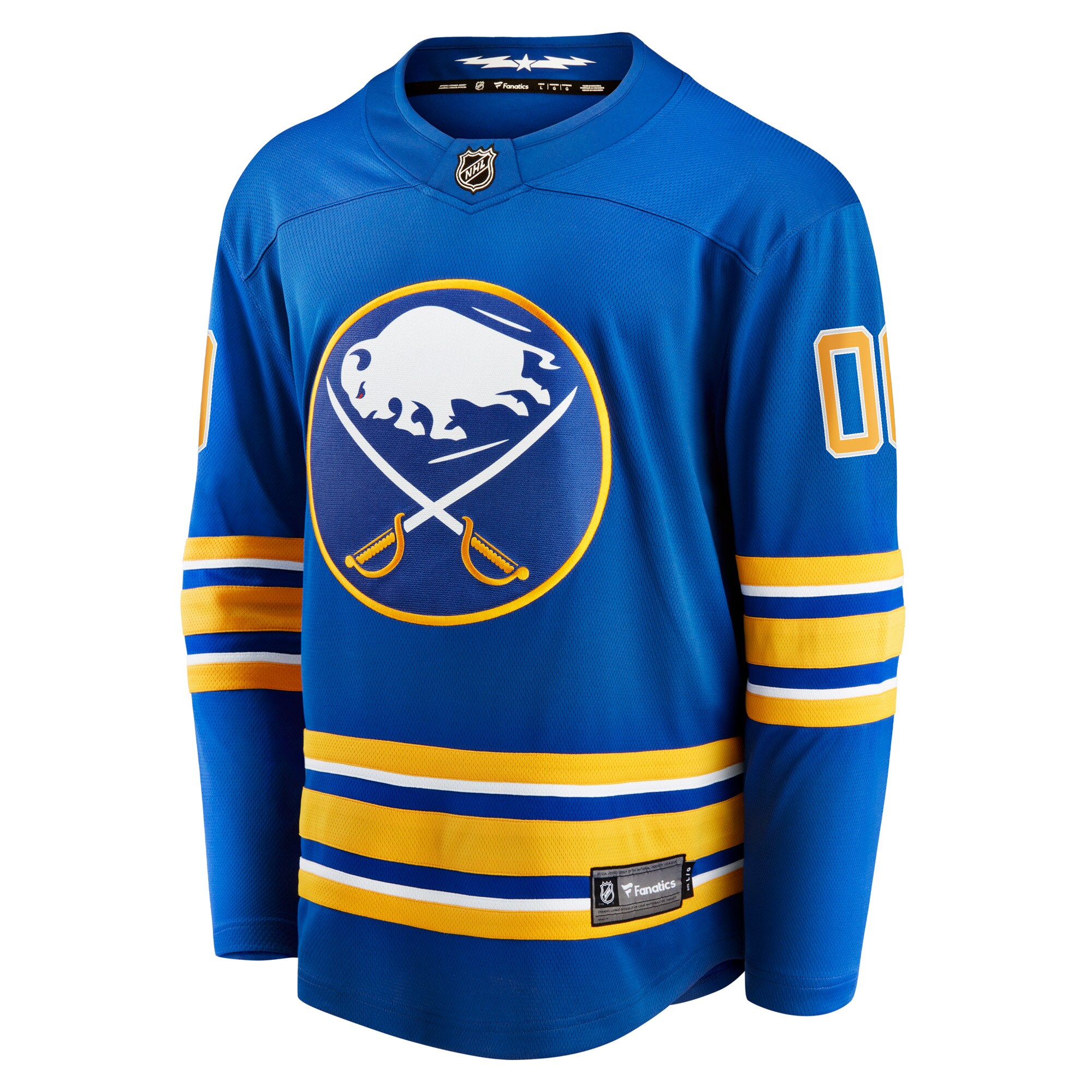 Alternative view of Fanatics Buffalo Sabres Blue Jersey - Custom Name & Number