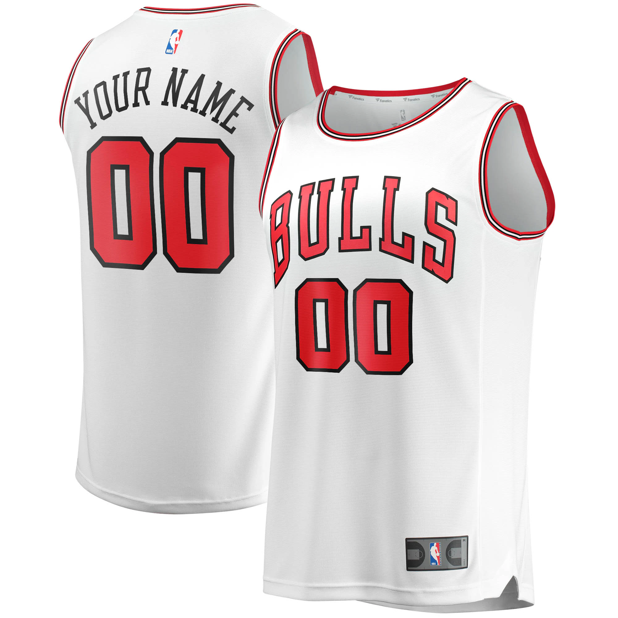 Fanatics Bulls White Custom Jersey - Personalized Edition