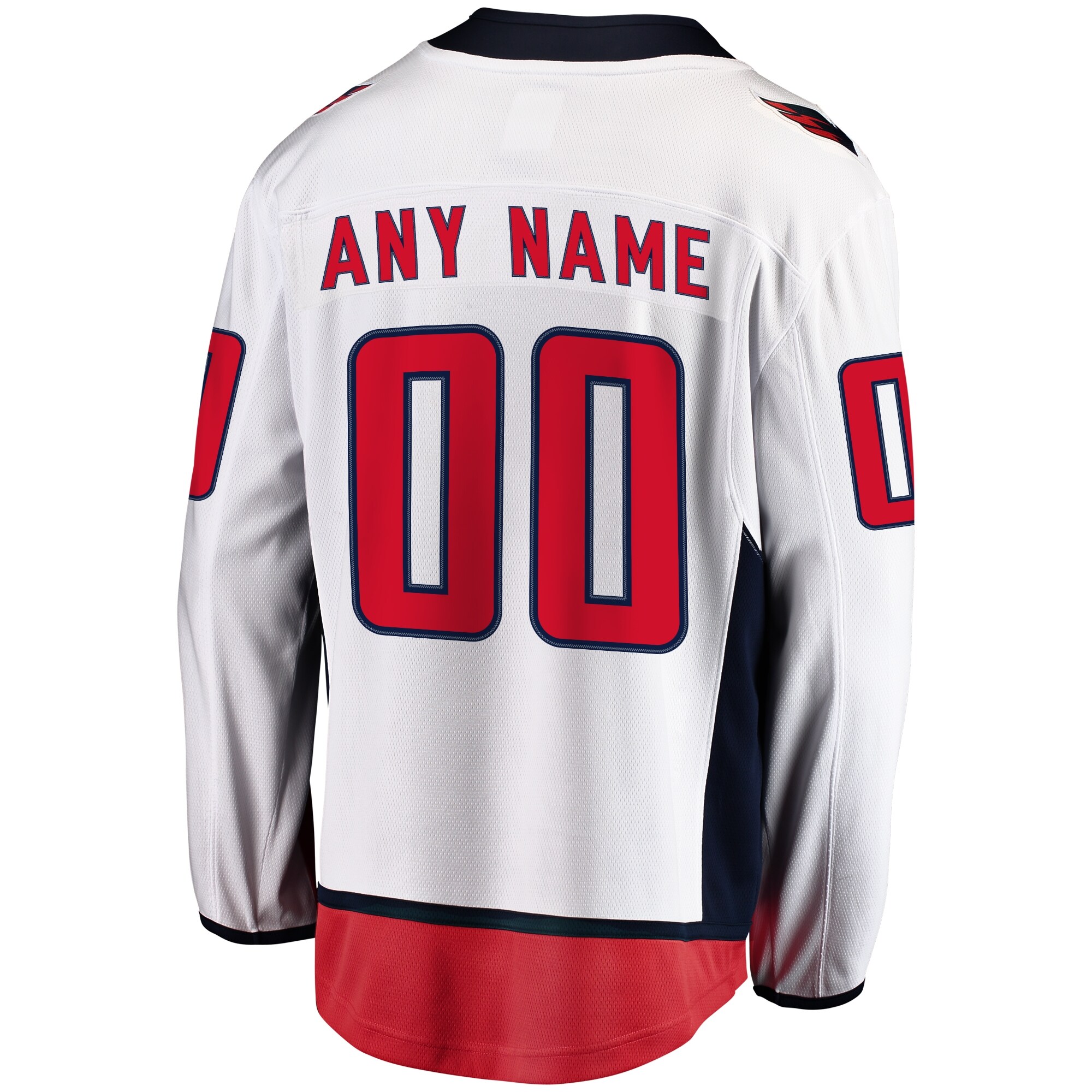 Alternative view of Fanatics Capitals Away Jersey - Customizable NHL White