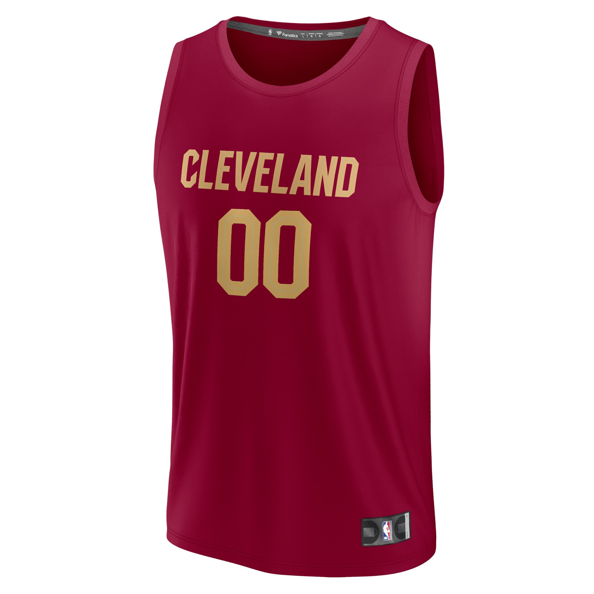 Alternative view of fanatics Cavaliers Maroon Custom Jersey - Fanatics Cleveland Cavaliers