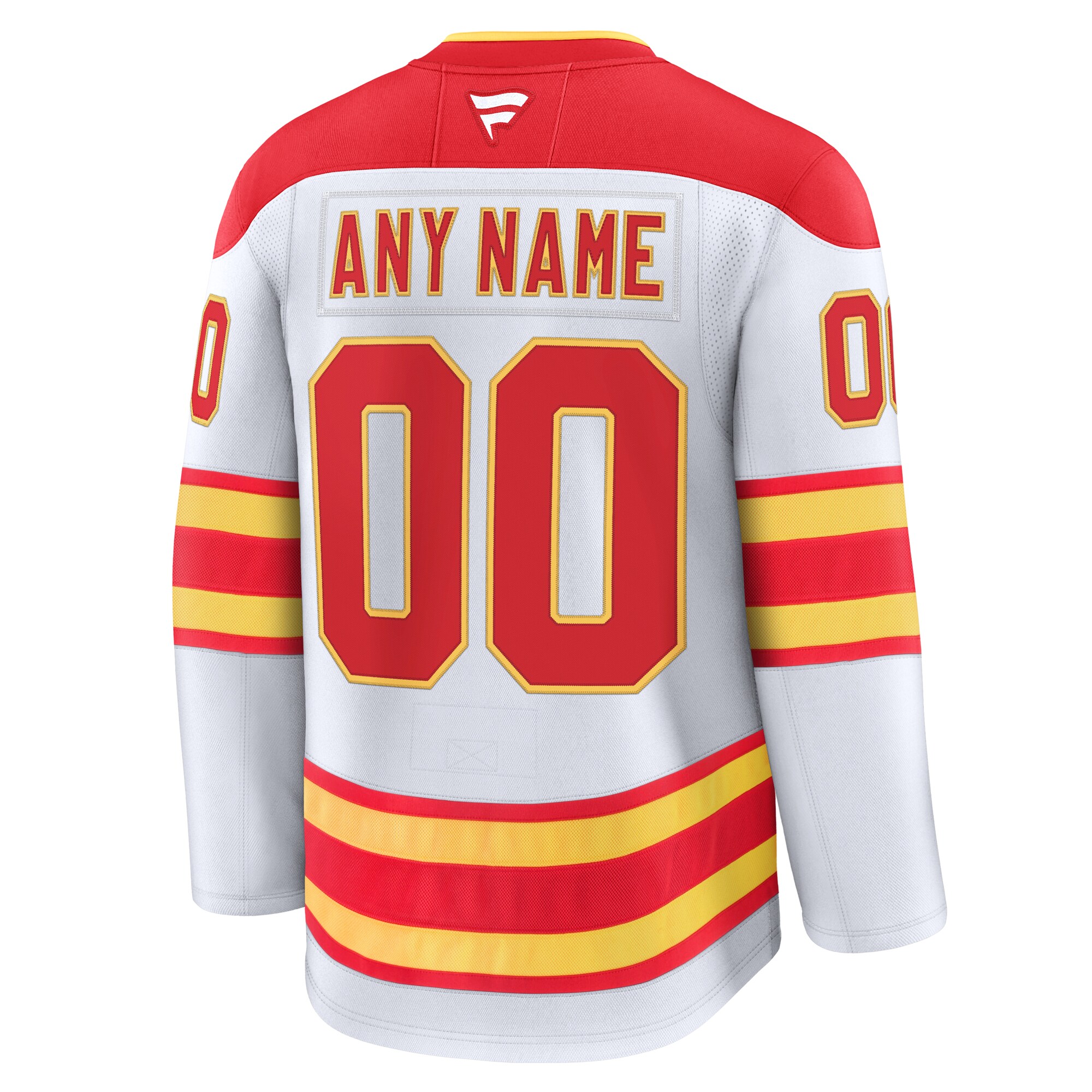 Alternative view of Fanatics Flames Away Jersey - White, Authentic NHL Gear
