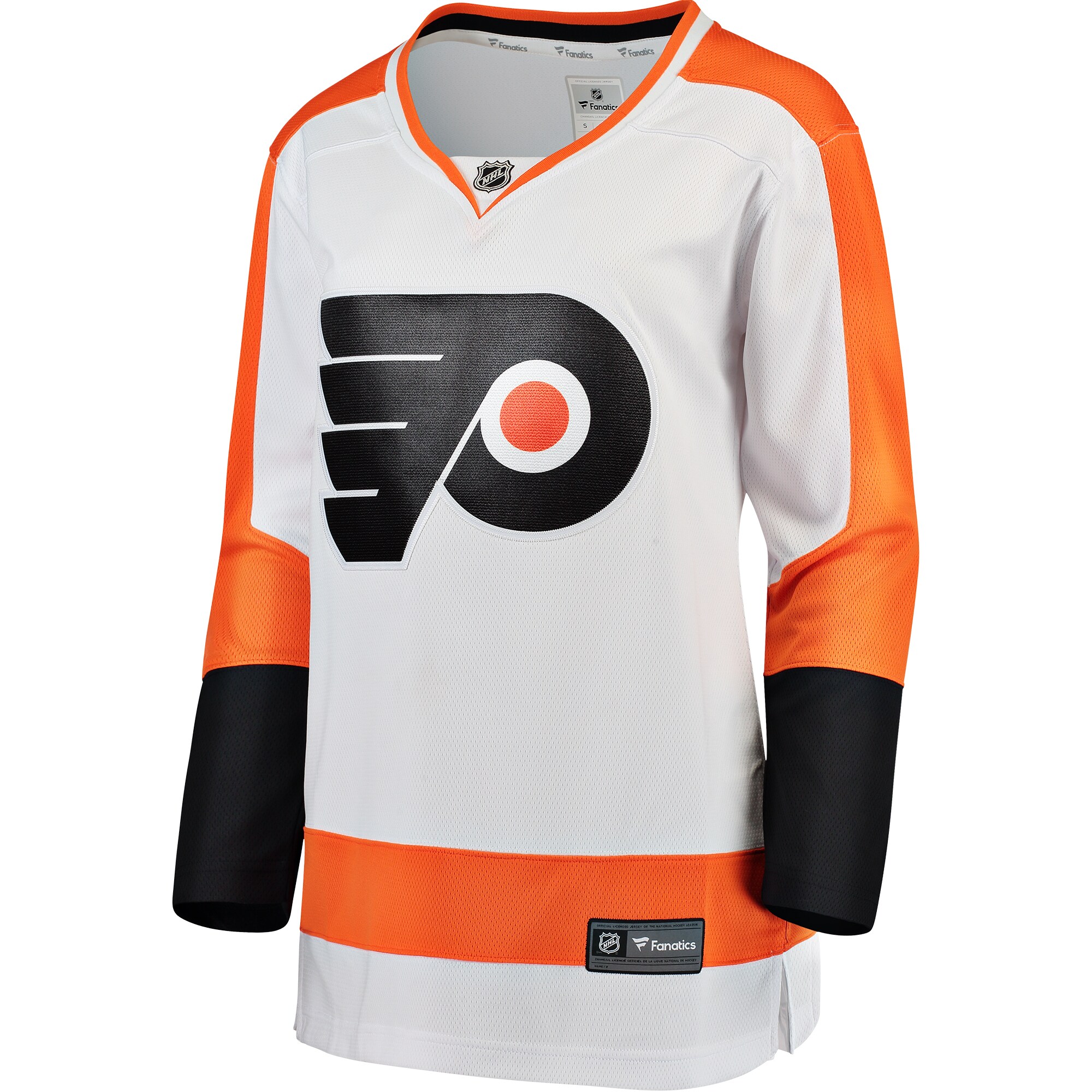 Alternative view of Fanatics Flyers Away Jersey - White, Orange & Black NHL