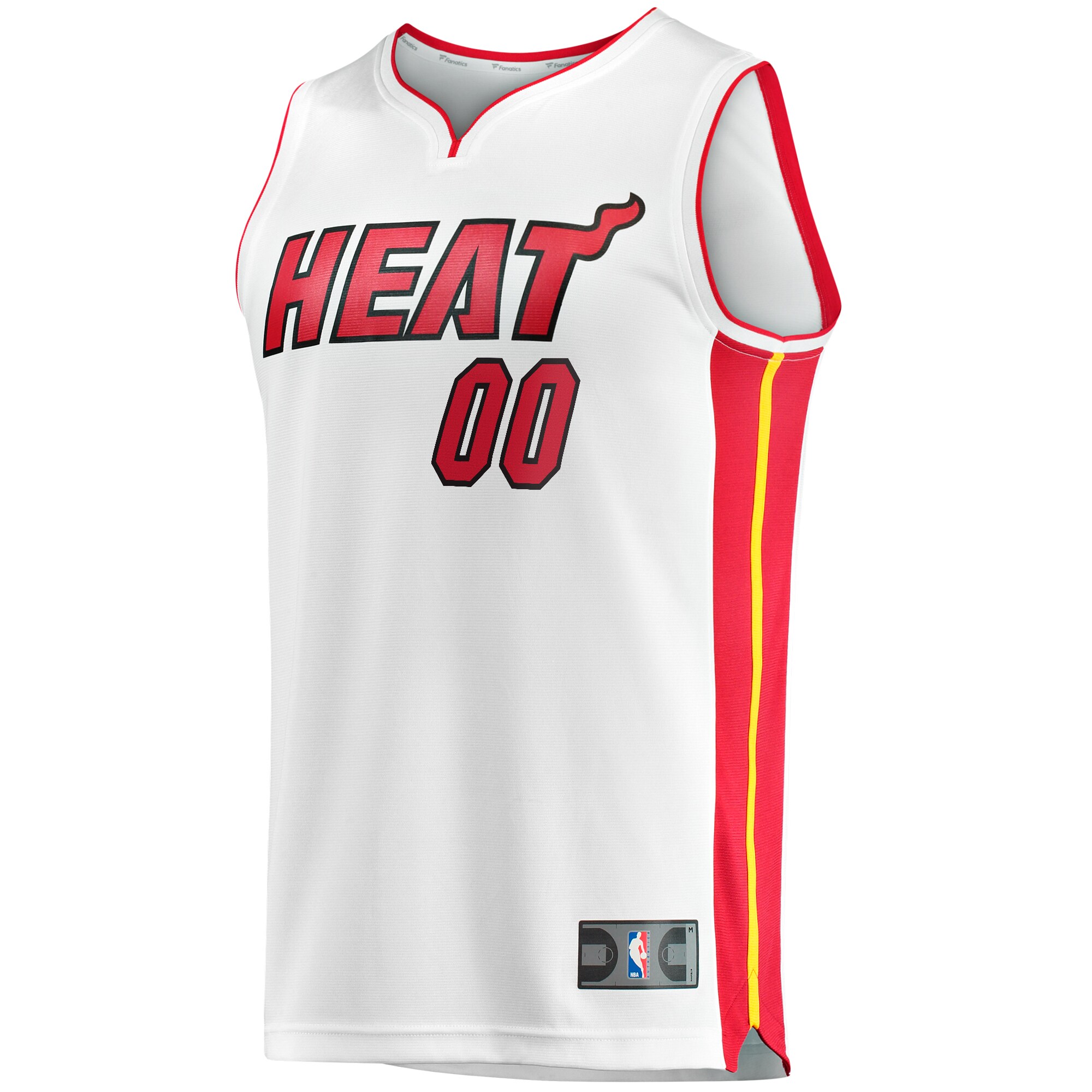Alternative view of Fanatics Heat White Jersey - Custom Name & Number Edition