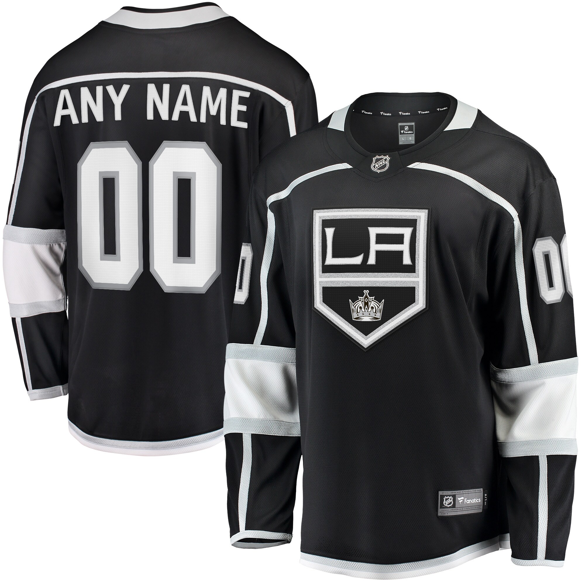 fanatics Kings Black Custom Jersey - Fanatics Kings Black Jersey