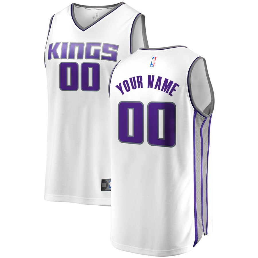 Fanatics Kings White Jersey - Custom Name & Number - Replica