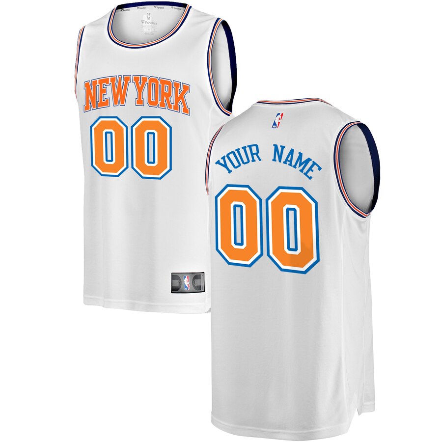 Fanatics Knicks White Jersey - Custom Name & Number