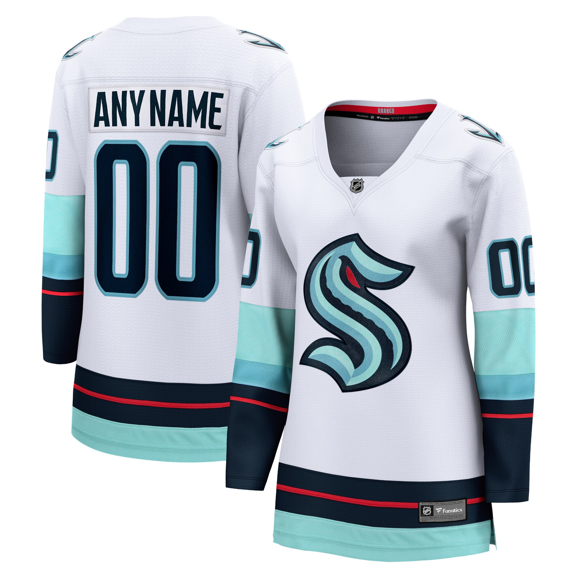 Fanatics Kraken White Jersey - Custom NHL Authentic