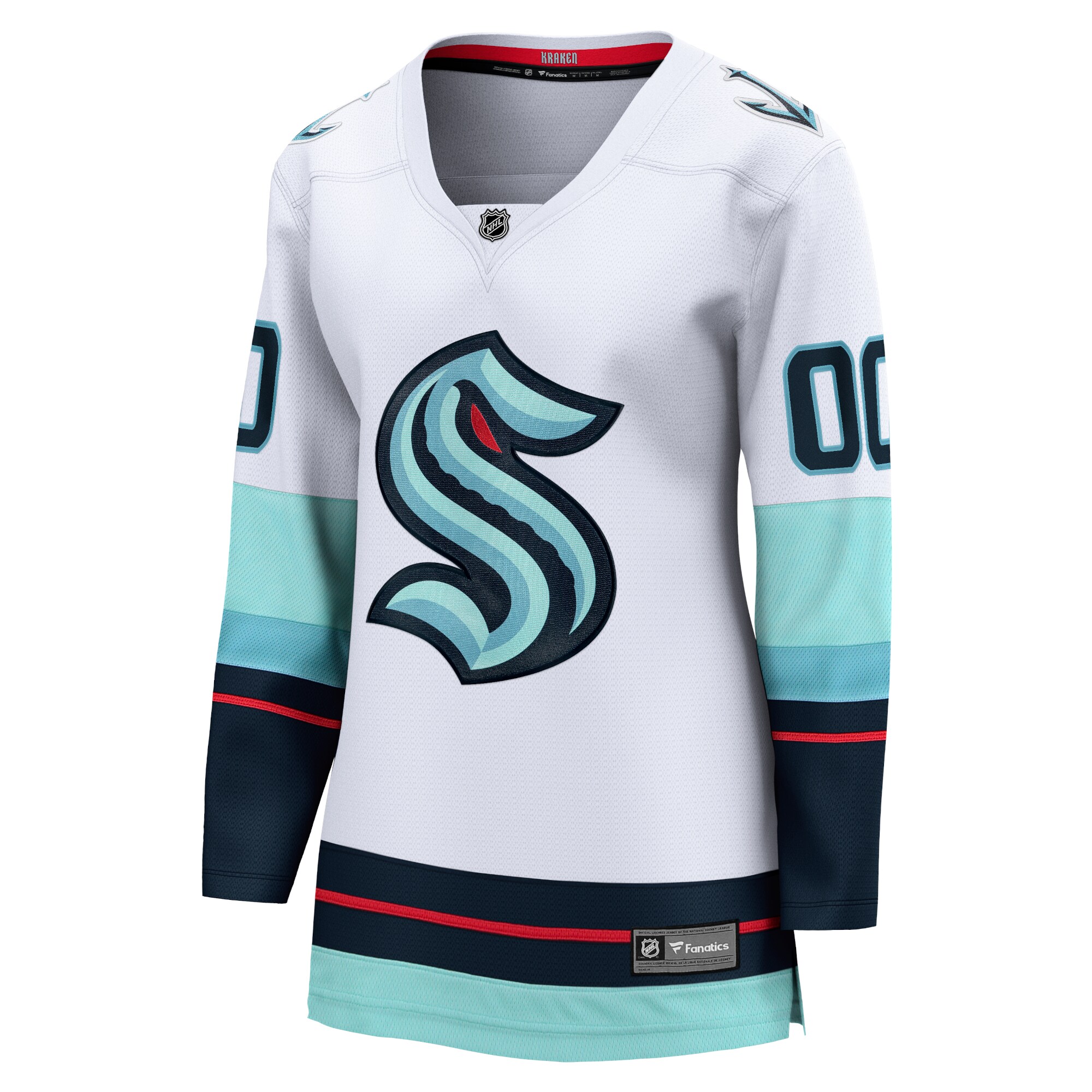 Alternative view of Fanatics Kraken White Jersey - Custom NHL Authentic