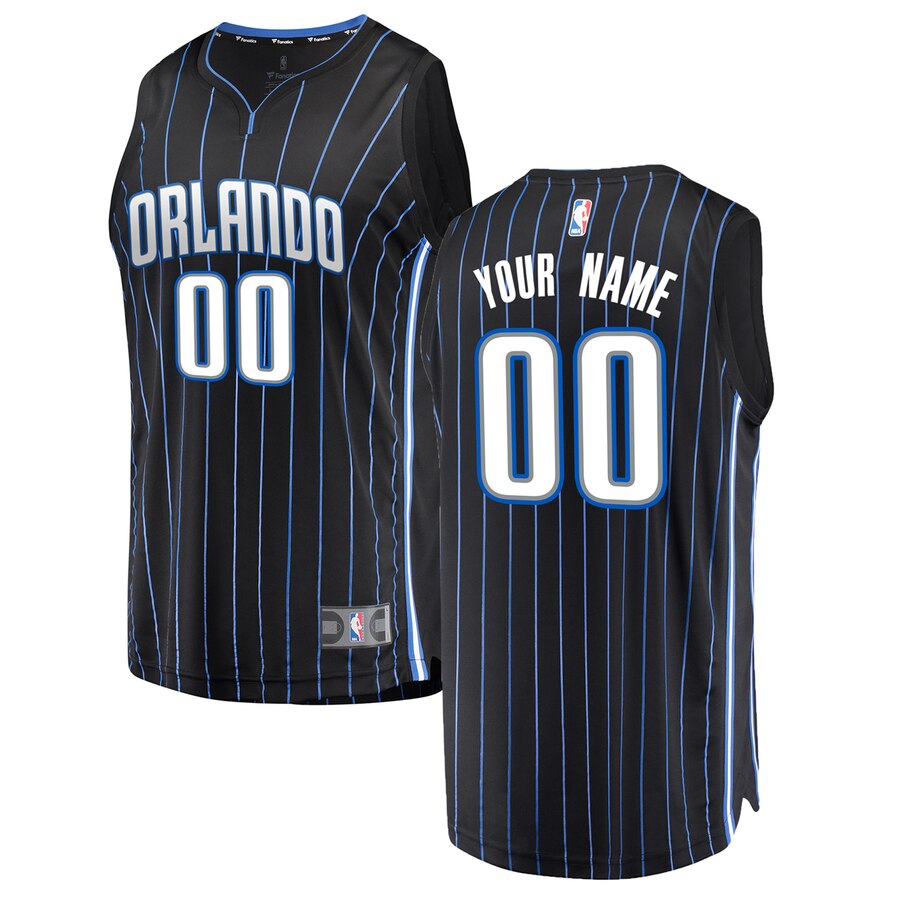 Fanatics Magic Black Pinstripe Jersey - Custom Name & Number