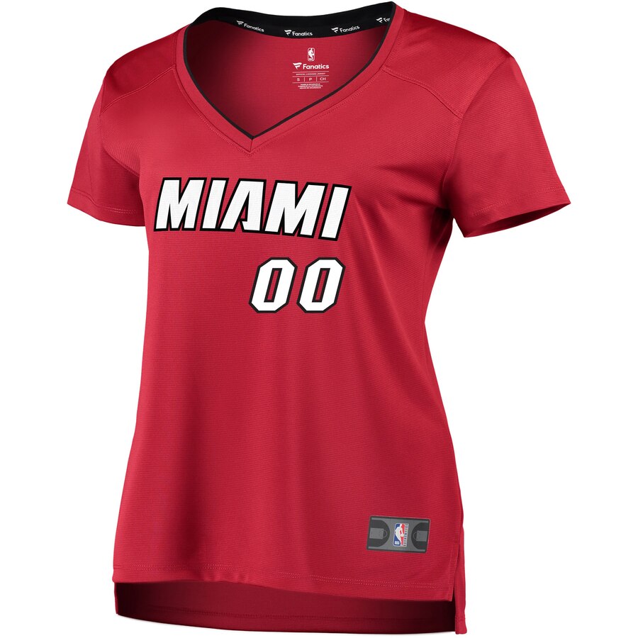 Alternative view of Fanatics Miami Heat Red Jersey - Custom Name & Number