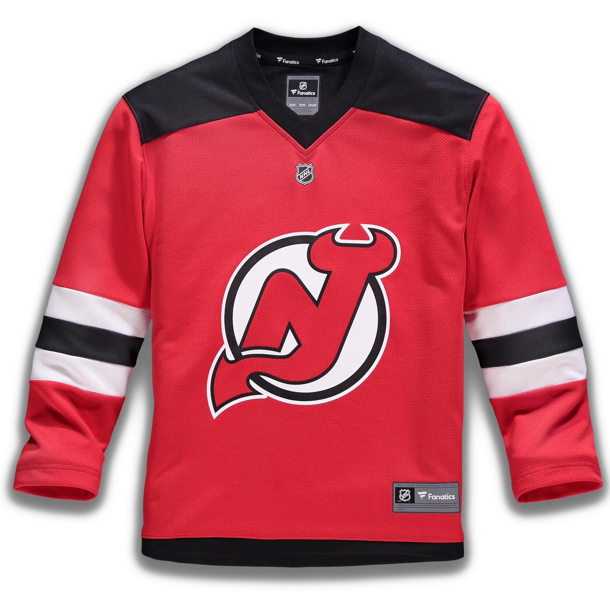 Alternative view of Fanatics New Jersey Devils Youth Replica Jersey - Stunning #1 Fan Gear
