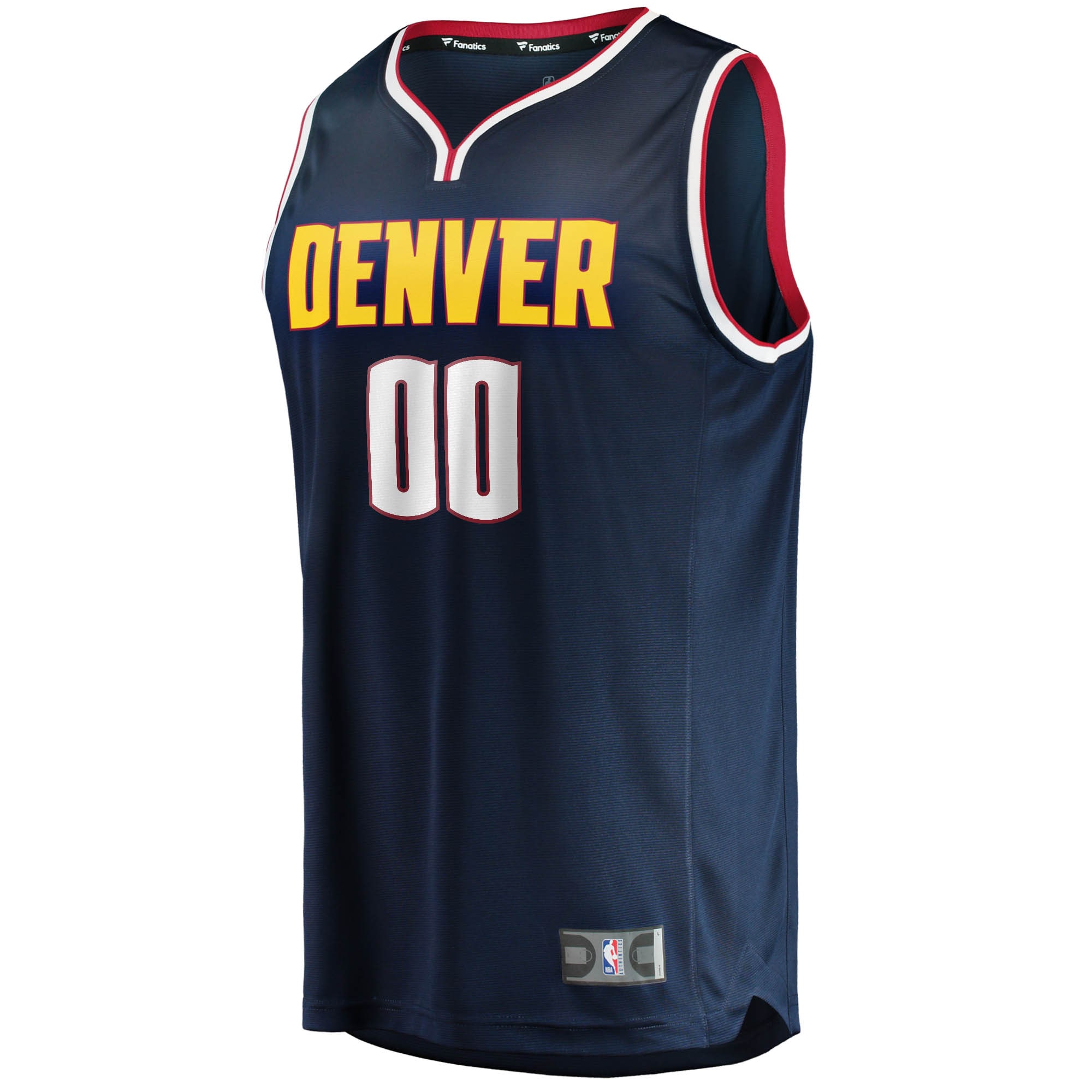 Alternative view of Fanatics Nuggets Navy Custom Jersey - Personalize Yours!