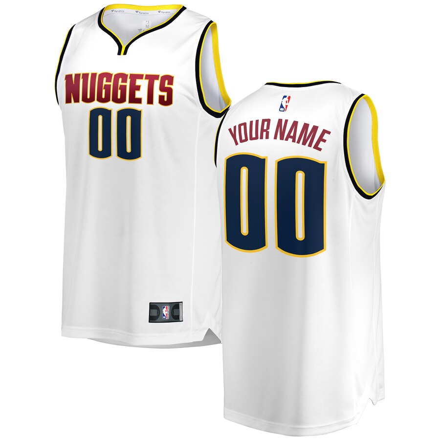 Fanatics Nuggets White Custom Jersey - Personalize Your Style!