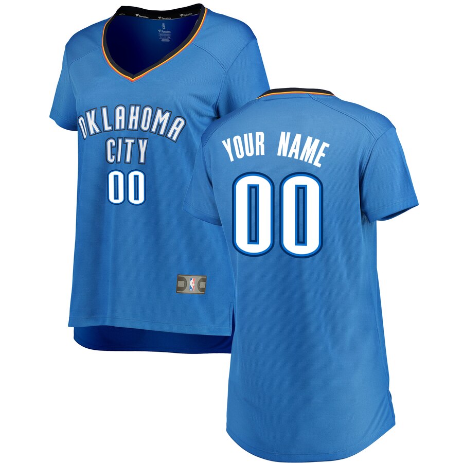 Fanatics OKC Thunder Blue Jersey - Custom Name & Number