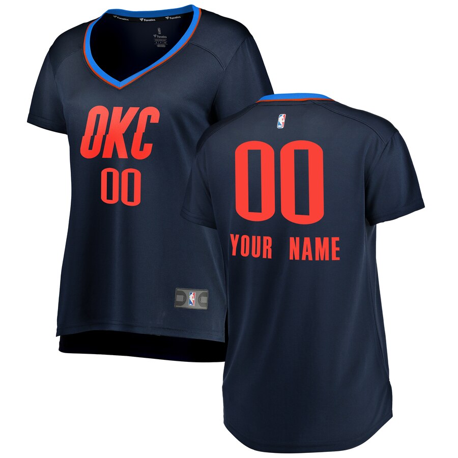 Fanatics OKC Thunder Navy Custom Jersey - Personalized