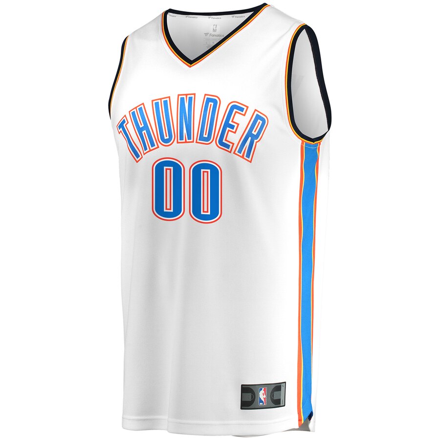 Alternative view of Fanatics OKC Thunder White Jersey - Custom Name & Number