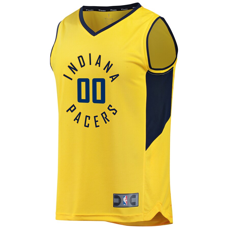 Alternative view of Fanatics Pacers Gold Personalized Jersey - Custom Edition