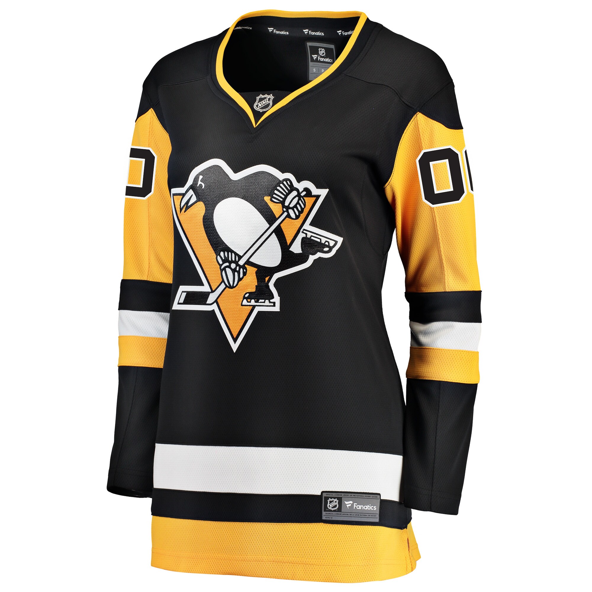 Alternative view of Fanatics Penguins Black Jersey customizable - Fanatics Penguins Black